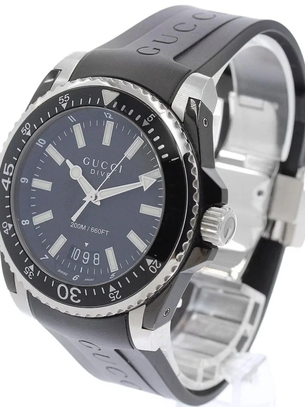 GUCCI Dive 136.2 Date black Dial Quartz Men's Watch_970859